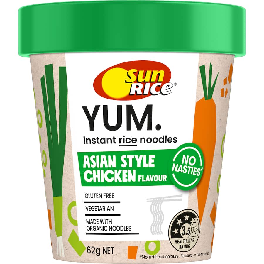 Sunrice Instant Noodles Cup Asian Chicken - 62g
