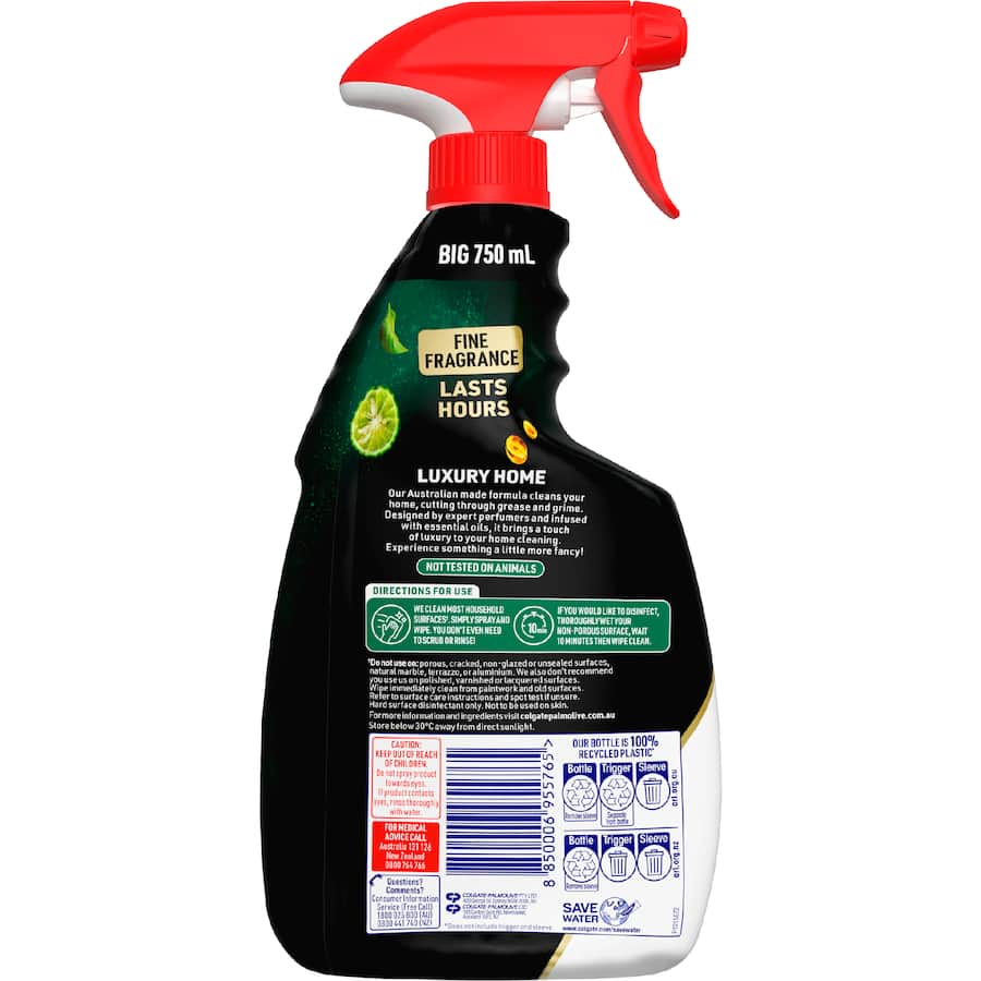 Ajax Luxury Home Cleaning Spray Vanilla & Bergamot 750mL