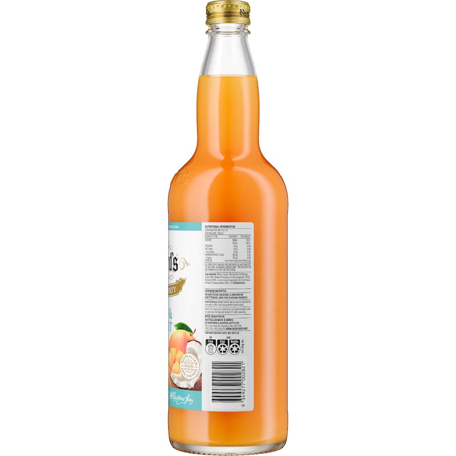Bickford's Cordial Mango & Coconut 750mL