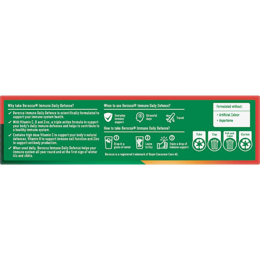 Berocca Immune Daily Defence Blackcurrant 15pack