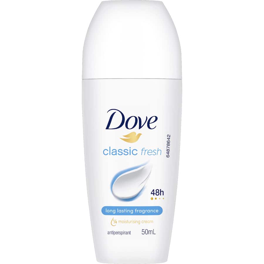 Dove Women Deodorant Roll On Classic 48hr 50mL
