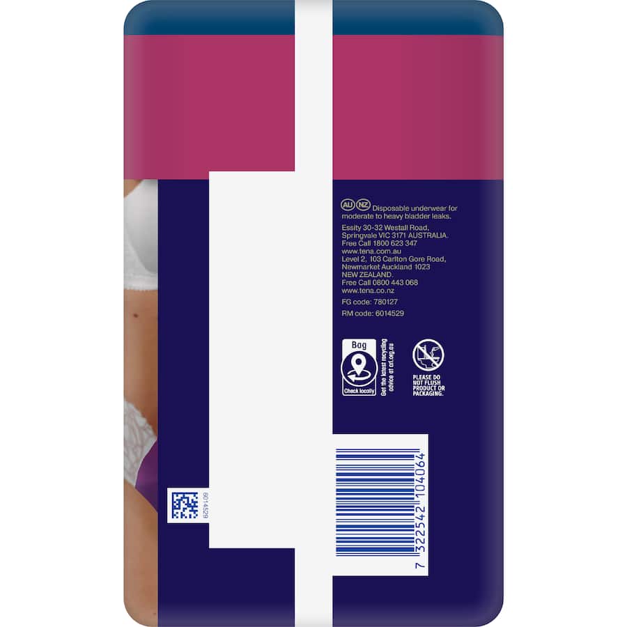 Tena Womens Continence Pants Large Medium Protection 10pack