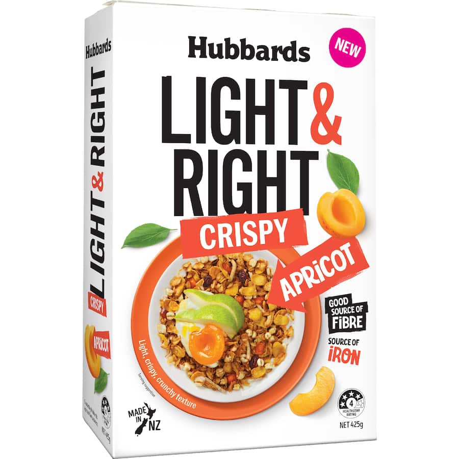 Hubbards Muesli Light & Right Apricot - 425g