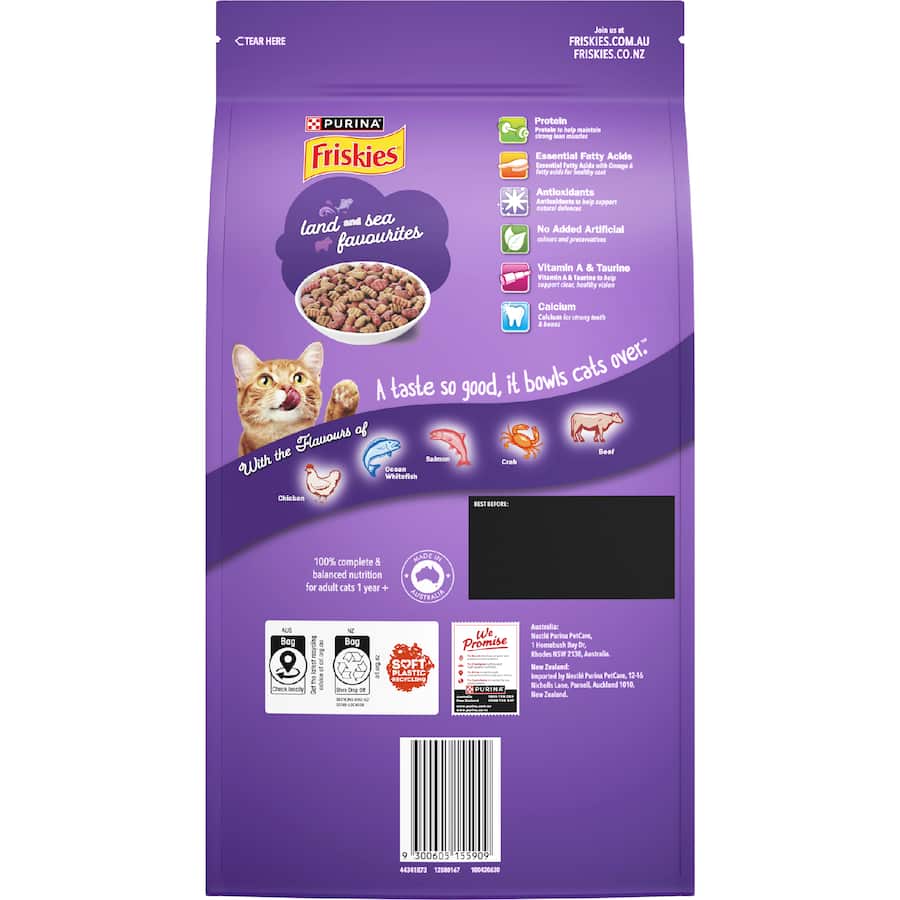 Friskies Dry Cat Food Surfin' & Turfin' Favourites Bag 1.4kg