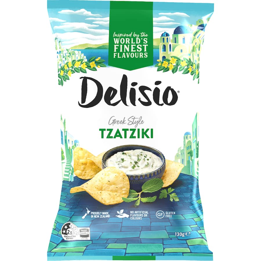 Delisio Chips Greek Style Tzatziki 130g