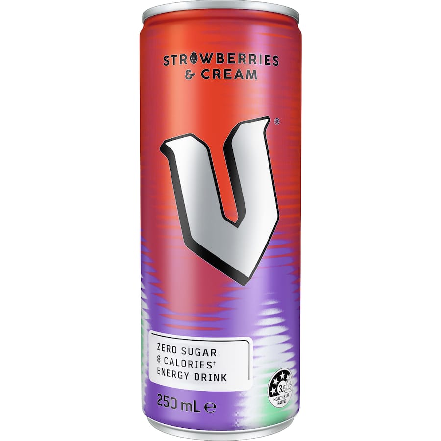 V Energy Drink Strawberries & Cream 250mL