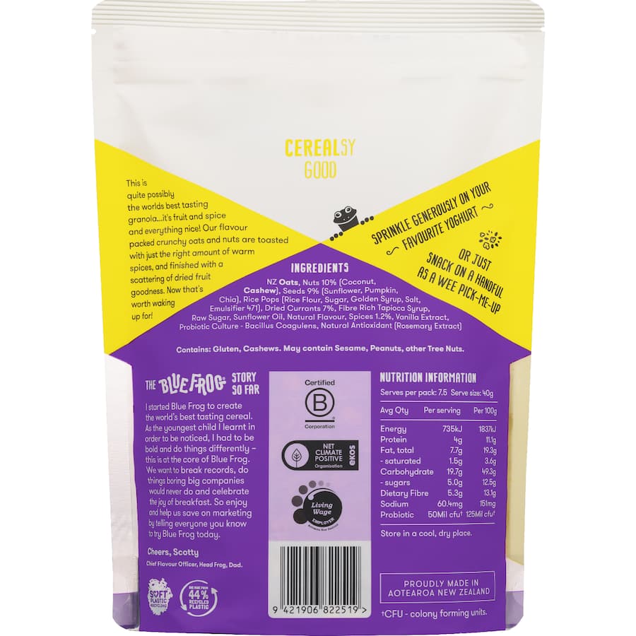 Blue Frog Granola Fruit Toast - 350g