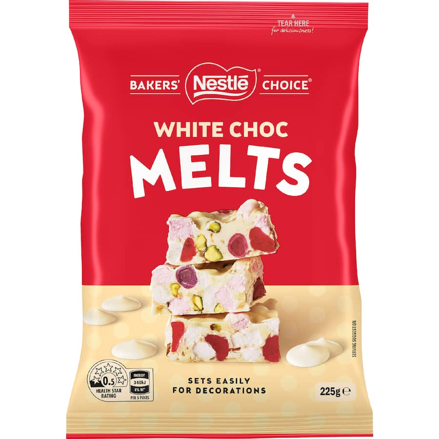 Nestle Bakers Choice White Chocolate Melts 225g