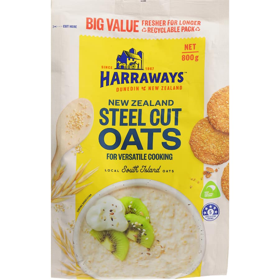 Harraways Oats Steel Cut - 800g