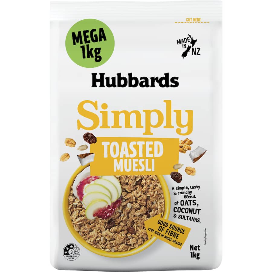 Hubbards Muesli Simply Mega Toasted - 1000g