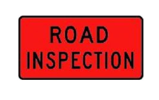 Road Works Sign | Road Inspection W950mm x H500mm (Single Sided) - Standard