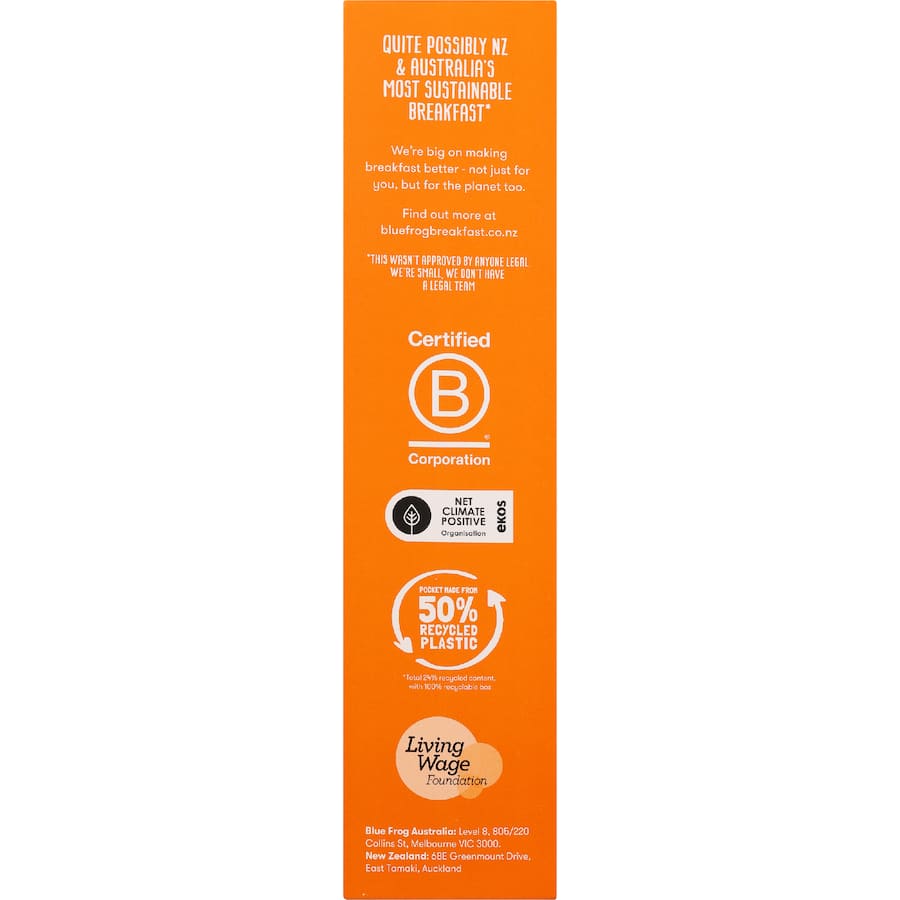 Blue Frog Porridge Brown Sugar Brulee - 7 x 40g