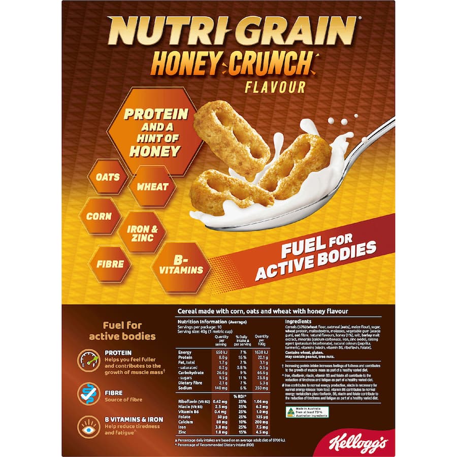 Kellogg's Cereal Nutrigrain Honey - 435g