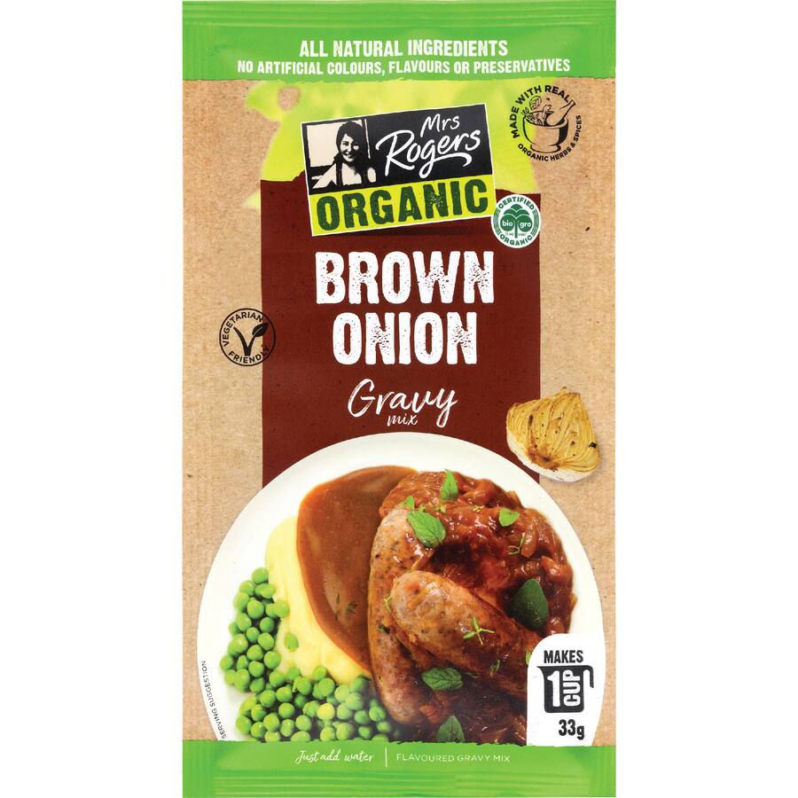 Mrs Rogers Gravy Organic Gravy Brown Onion - 33g