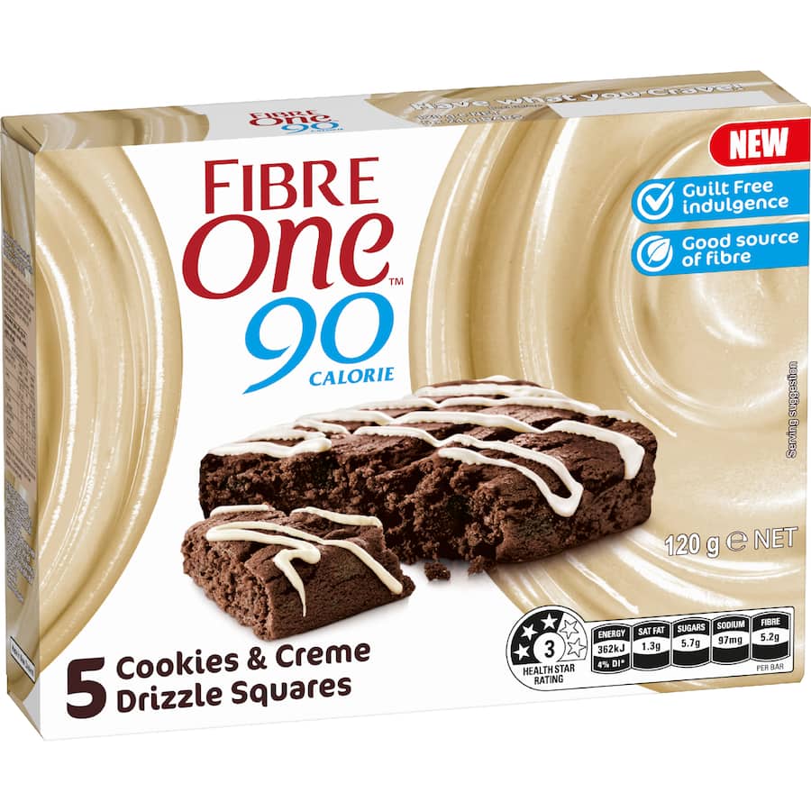 Fibre One Cake Bars Cookies & Creme 120g