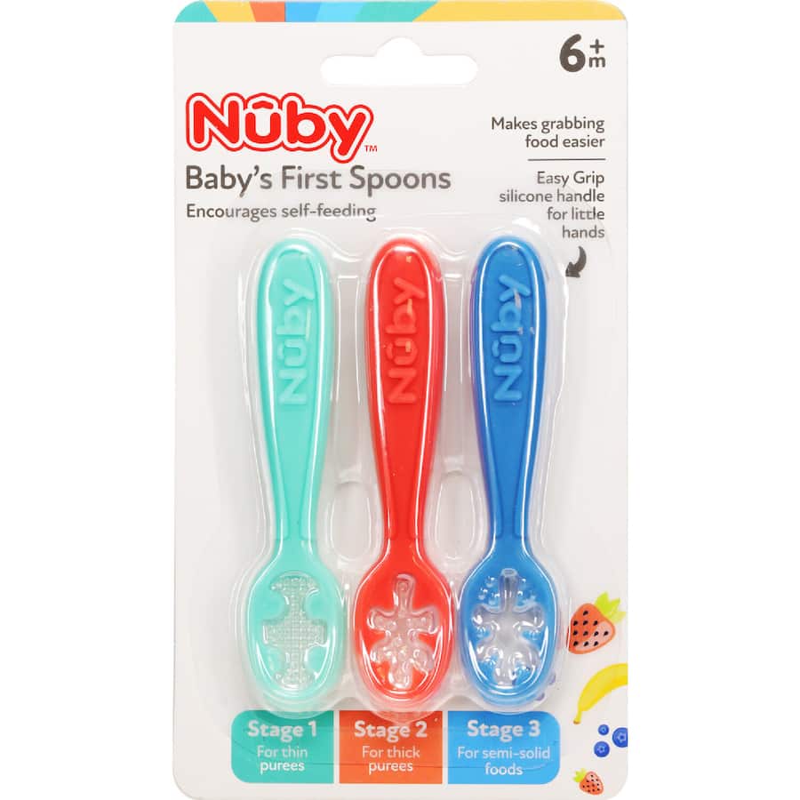 Nuby Baby Cutlery My First Spoons - 3 pack