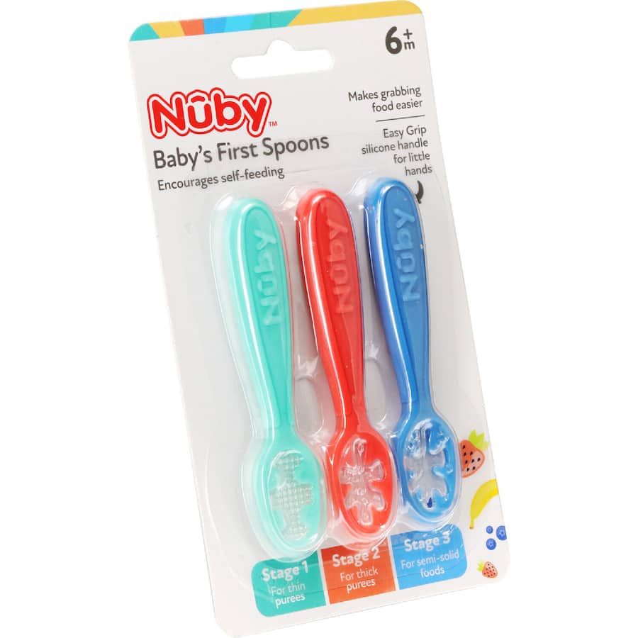 Nuby Baby Cutlery My First Spoons - 3 pack