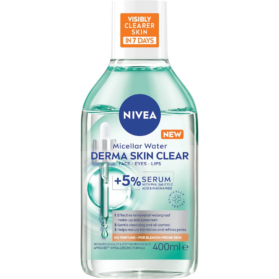 Nivea Micellar Water Derma Skin Clear - 400mL