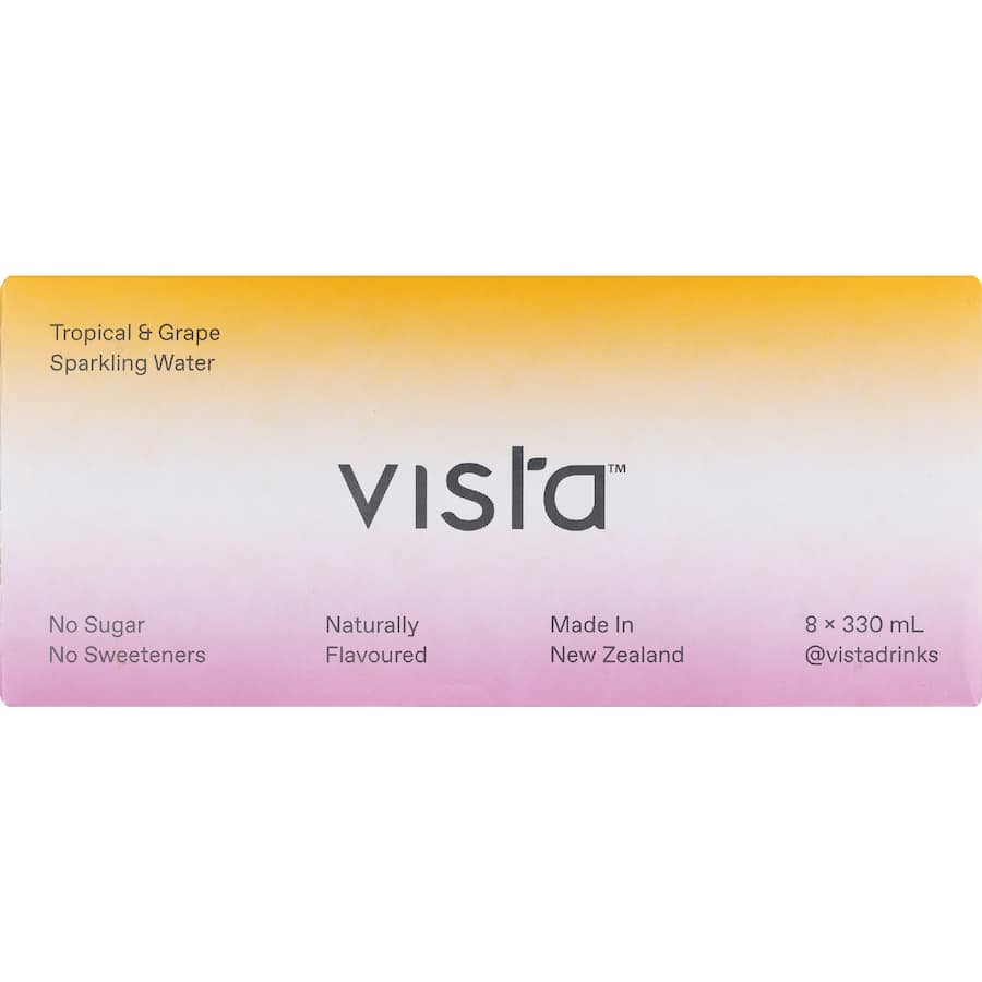 Vista Sparkling Drink Tropical & Grape - 330mL