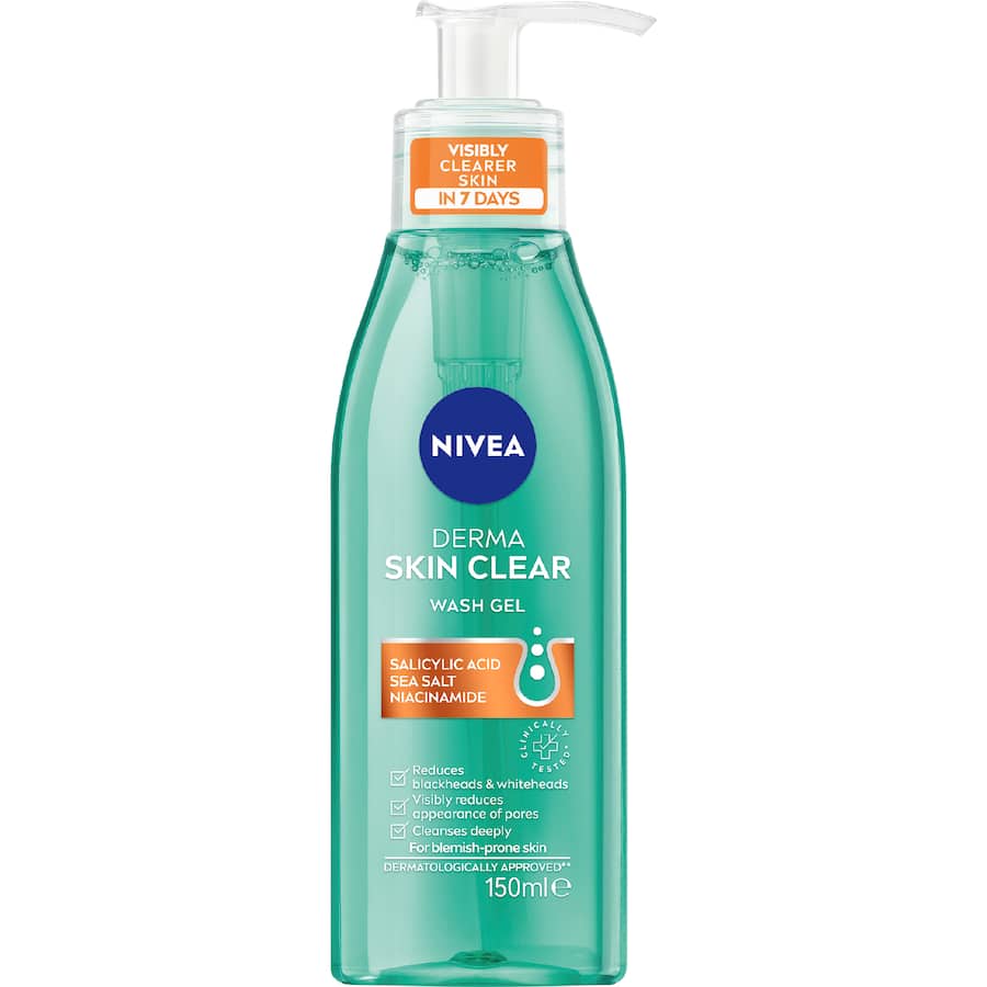 Nivea Facial Gel Derma Skin Clear - 150mL