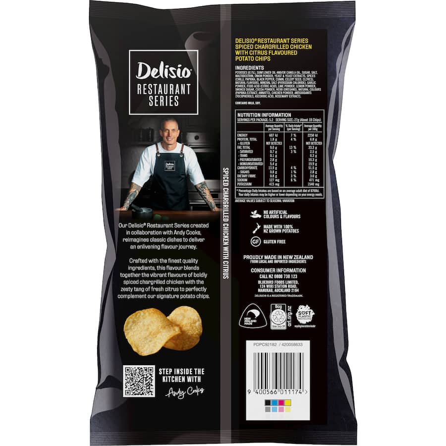 Delisio Chips Spiced Chicken & Citrus - 140g