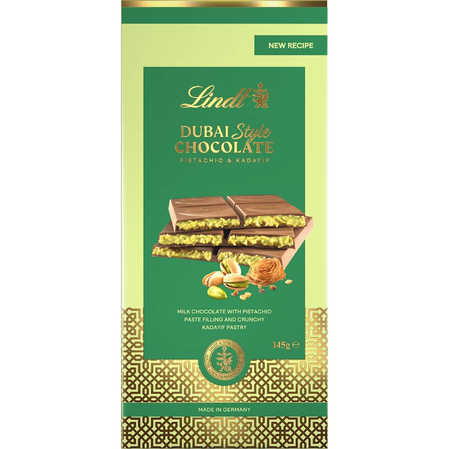 Lindt Chocolate Block Dubai Style - 145g