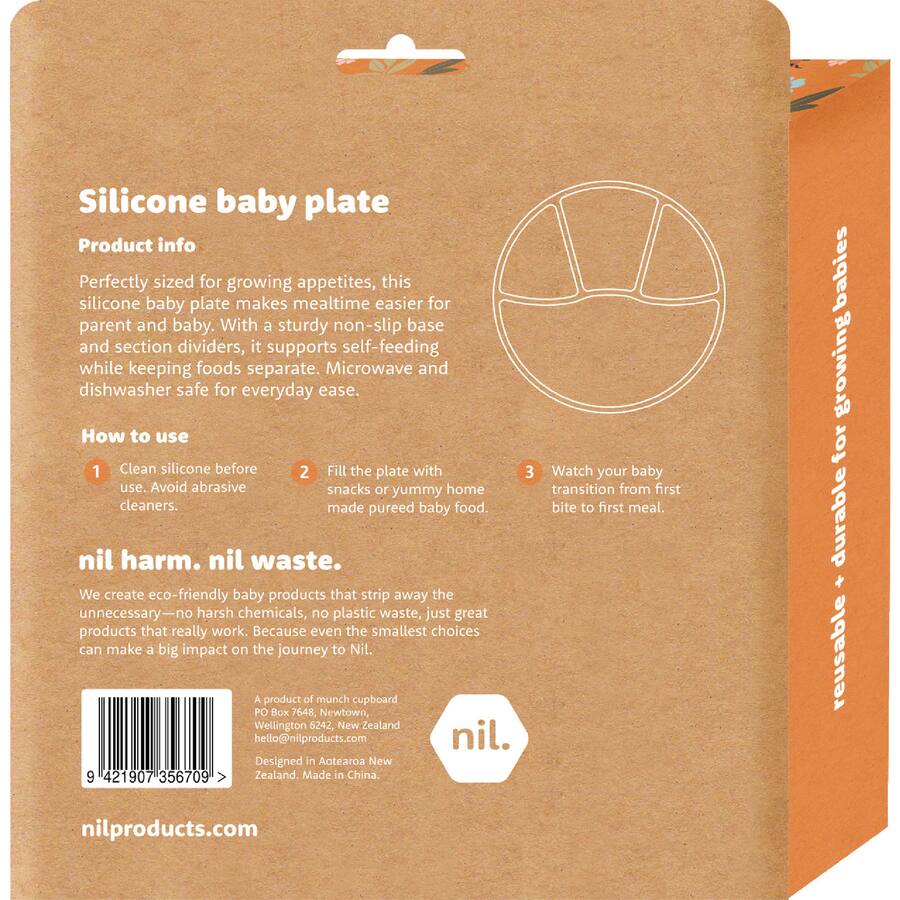 Nil. Baby Plate Silicone