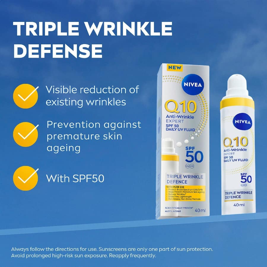 Nivea Sunscreen Q10 Daily Uv Fluid - 40mL