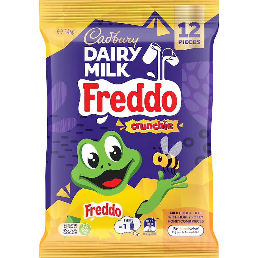 Cadbury Dairy Milk Chocolate Sharepack Freddo Crunchie - 144g