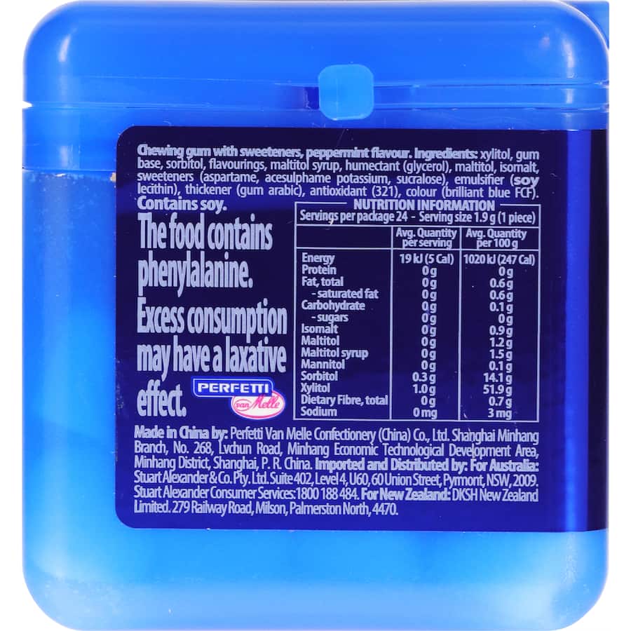 Mentos Cube Gum Ice Mint - 46g