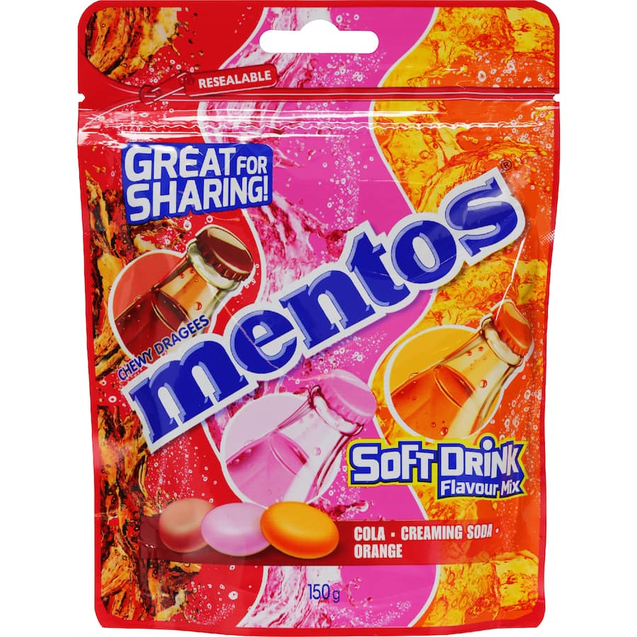 Mentos Sweets Soft Drink Mix - Bag 150g