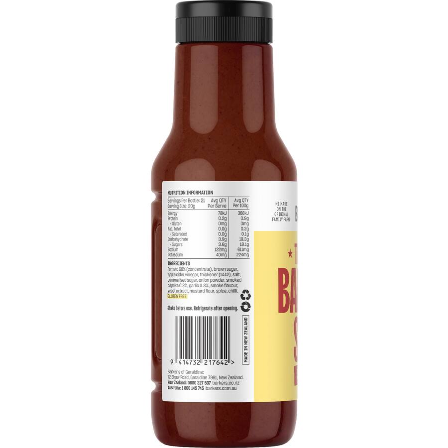 Barkers Bbq Sauce Original - 430g