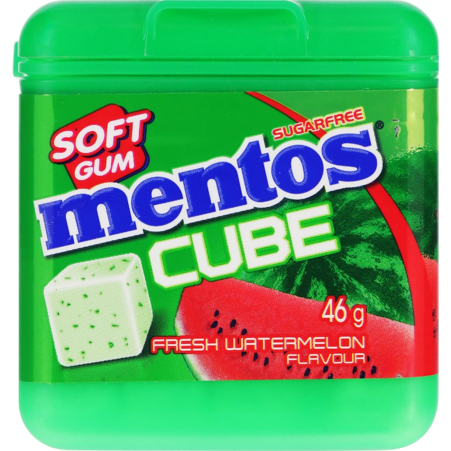 Mentos Cube Gum Watermelon - 46g