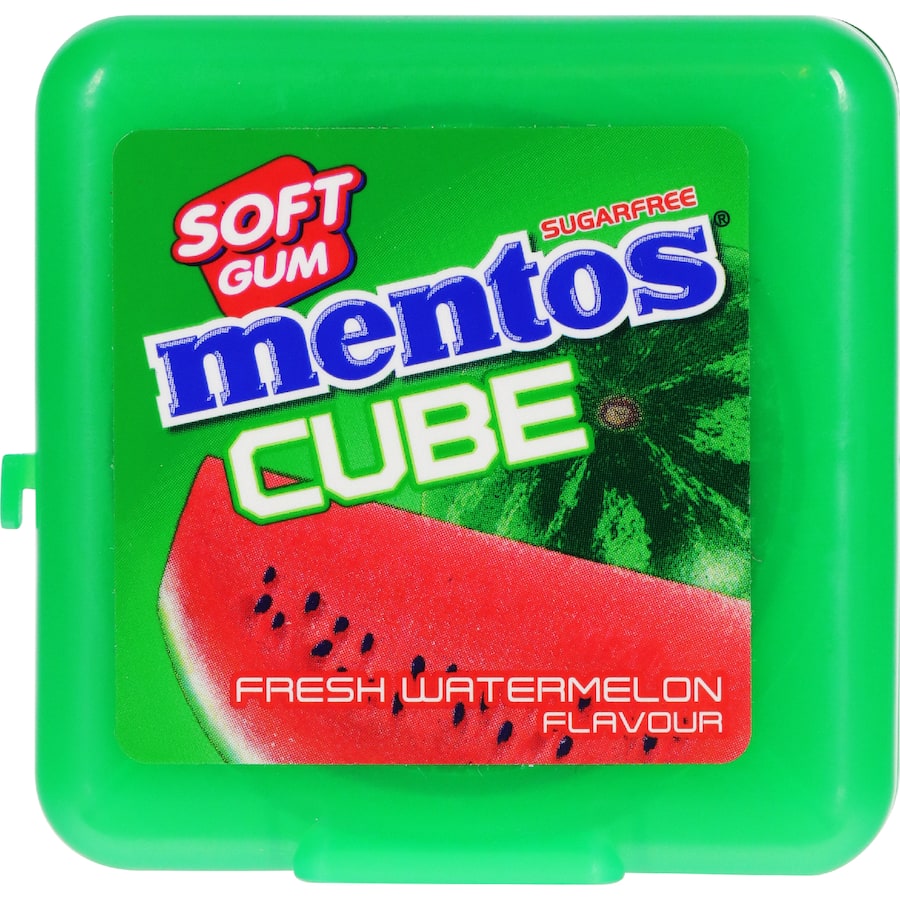 Mentos Cube Gum Watermelon - 46g