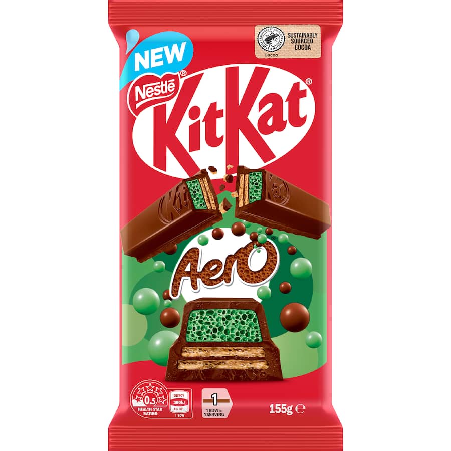 Kitkat Chocolate Blocks Aero Mint - 155g