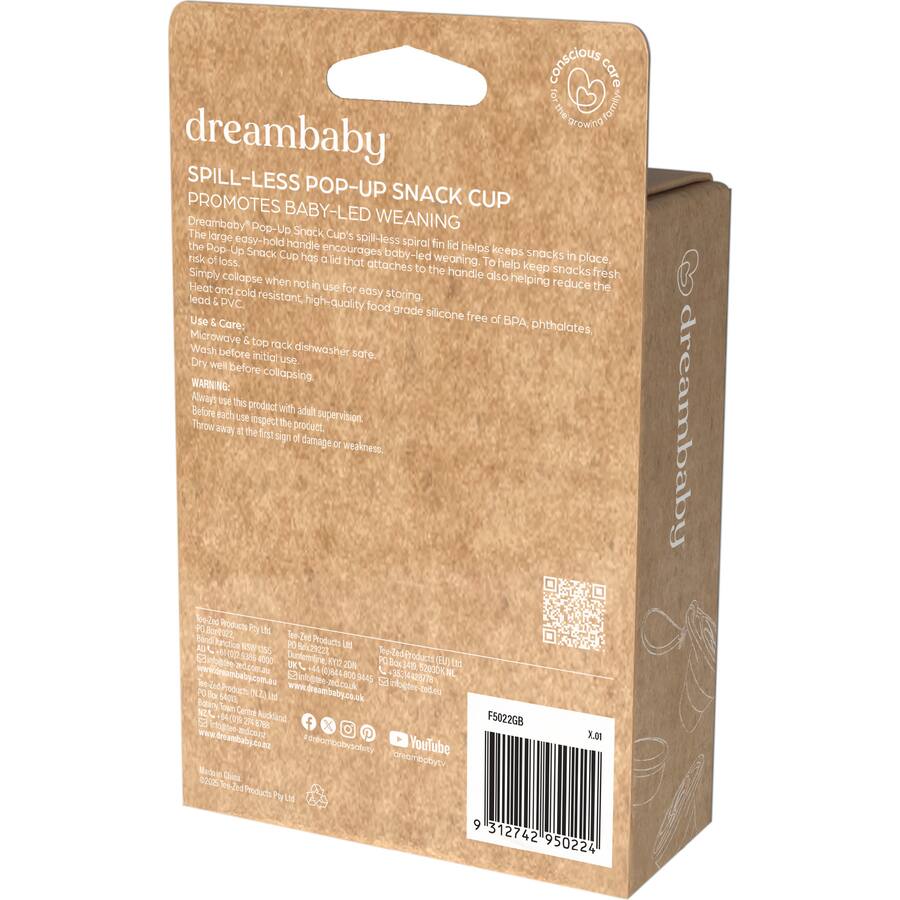 Dreambaby Baby Cup Foldable Snack