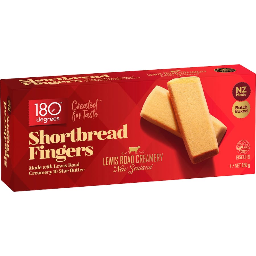 180 Degrees Shortbread Fingers - 150g