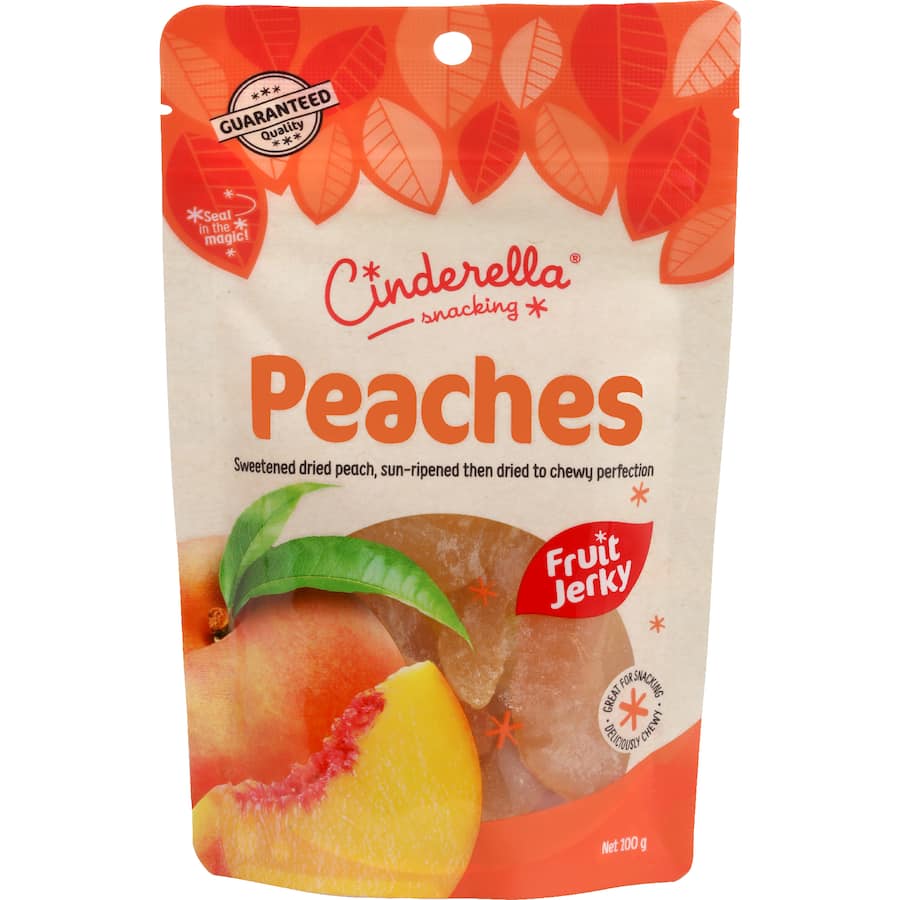Cinderella Fruit Jerky Peaches - 100g