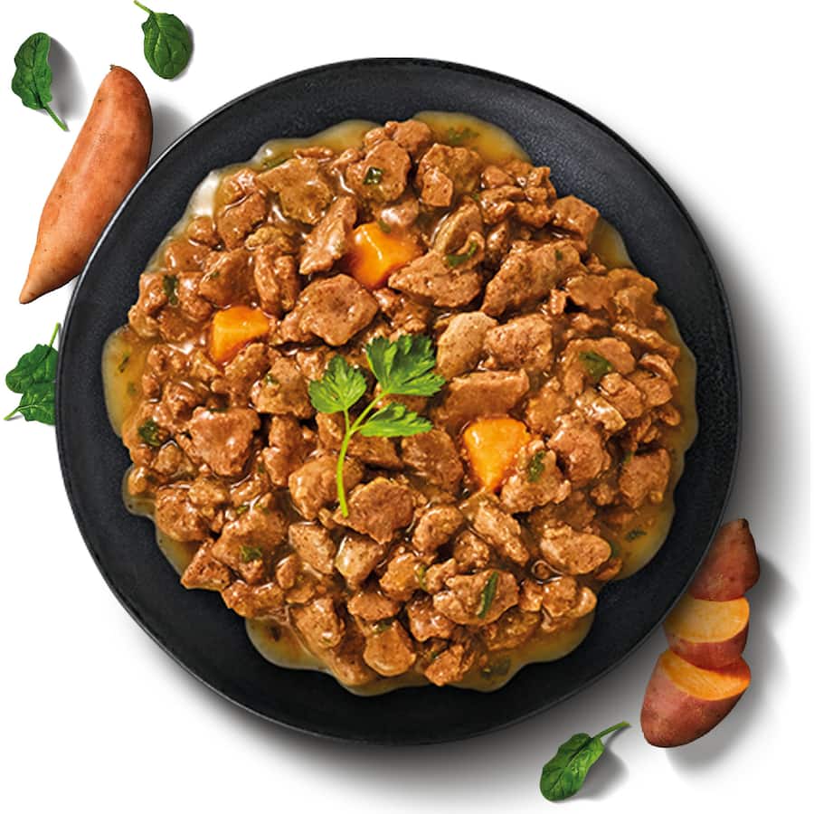 Dine Farm Collection Wet Cat Food Salmon, Sweet Potato & Spinach 7x85g