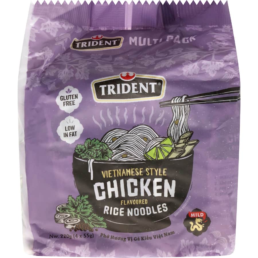Trident Rice Noodles Viet Chicken - 4 pack 220g