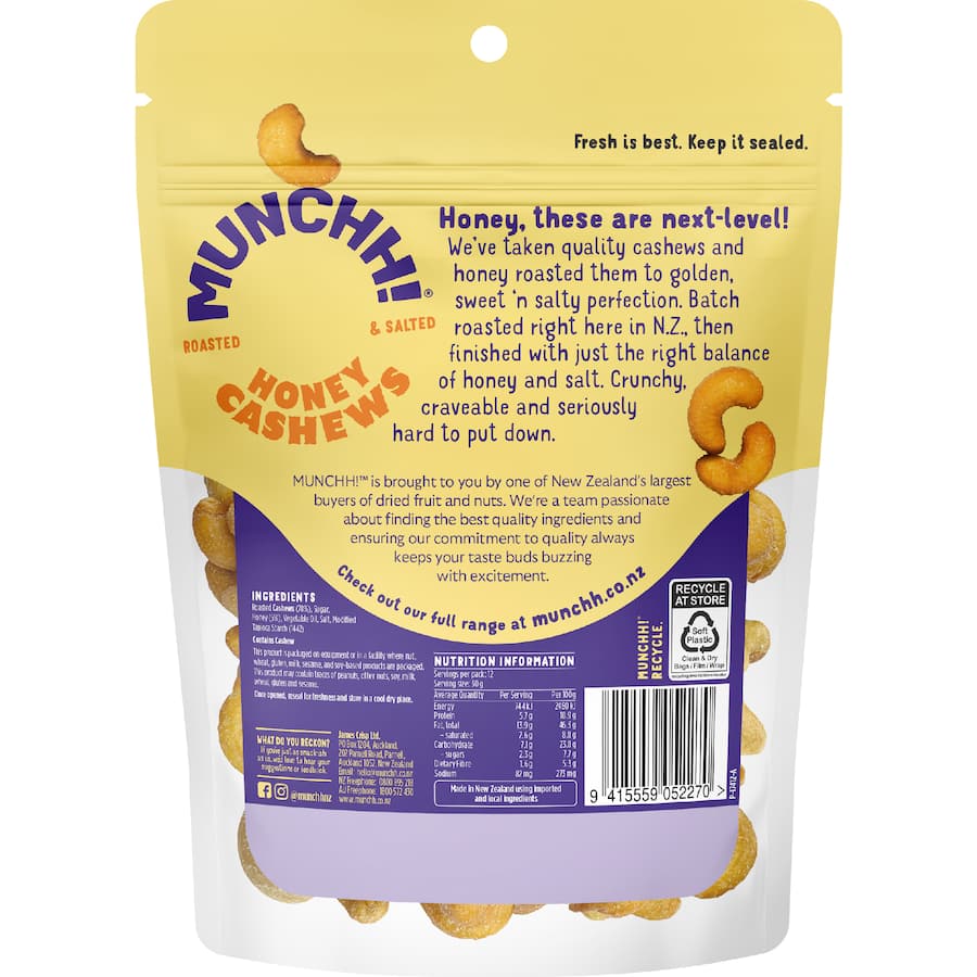 Munchh Cashew Honey Roasted - 360g