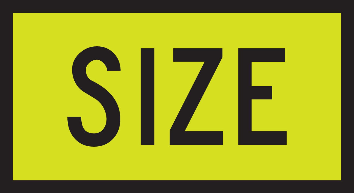 Transport Sign | Oversize, Reflective W550mm x H300mm - Standard