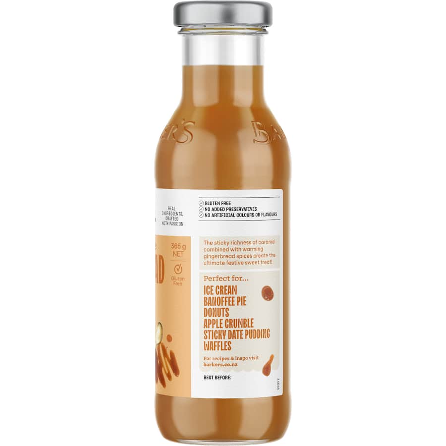 Barkers Dessert Sauce Gingerbread Caramel - 365g