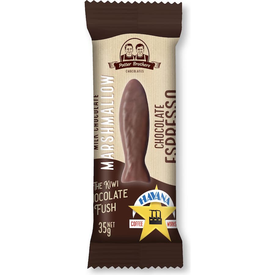 Potter Brothers Marshmallow Fish Espresso Dark 35g