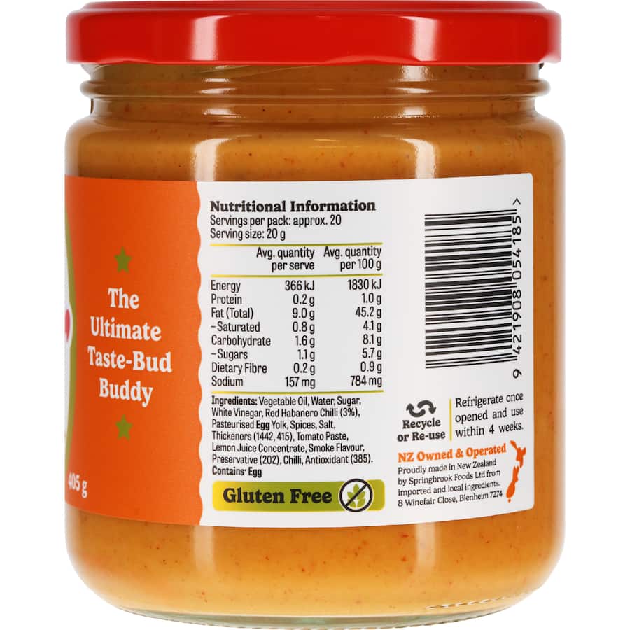 Sidecar Mayonnaise Smokey Habanero - 405g