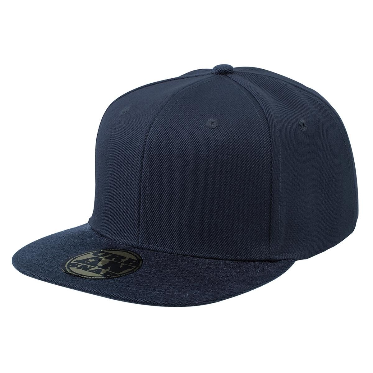Legend Life, Urban Snapback Flat Peak Cap, 4373 - Navy (Size: OSF)
