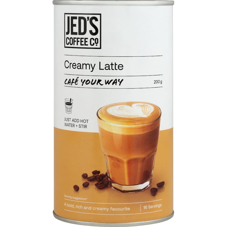 Jed's Mixes Instant Coffee Creamy Latte - 200g