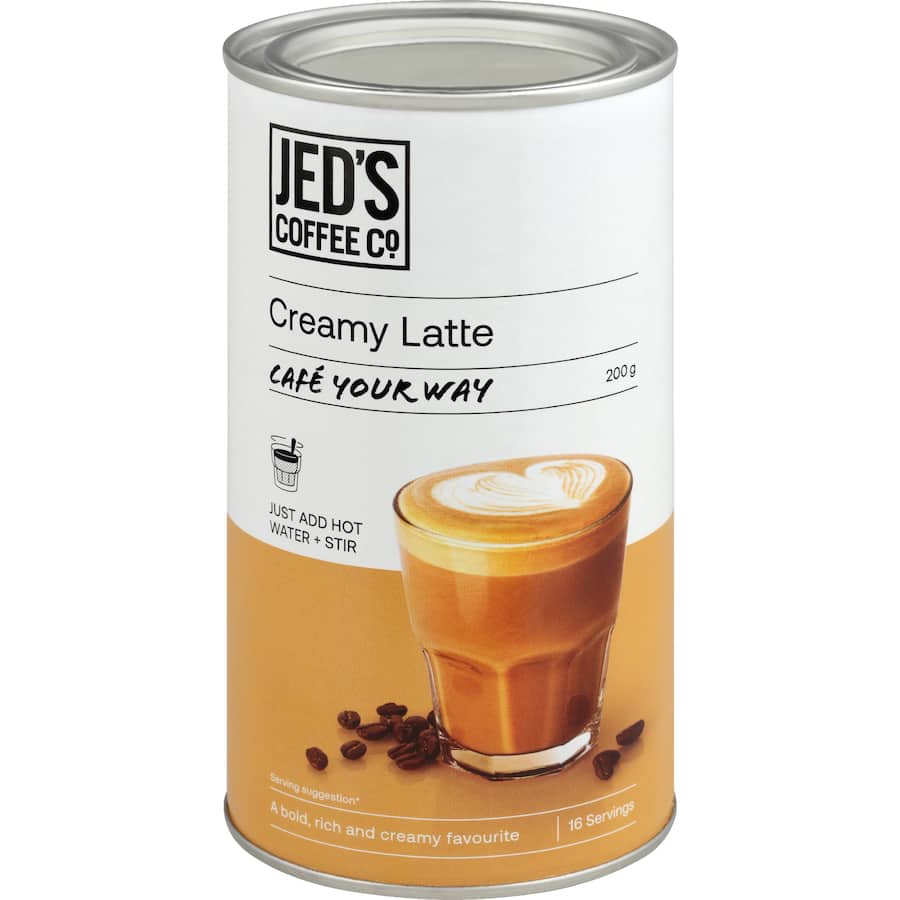 Jed's Mixes Instant Coffee Creamy Latte - 200g