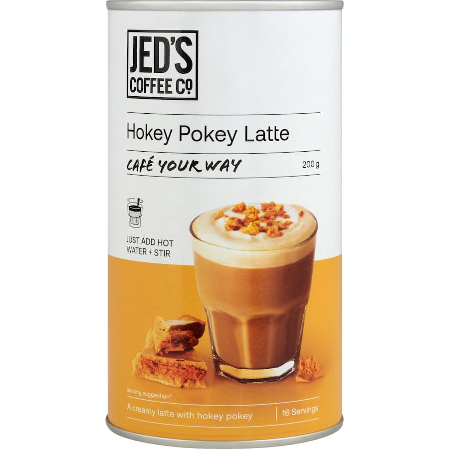 Jed's Mixes Instant Coffee Hokey Pokey Latte - 200g