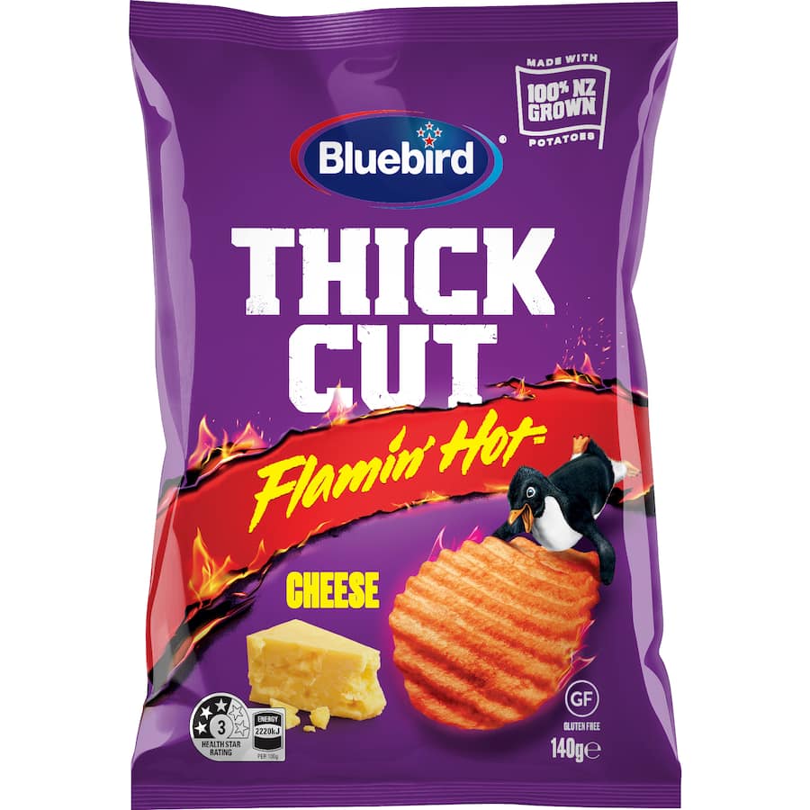 Bluebird Chips Thick Cut Flamin Hot - 140g